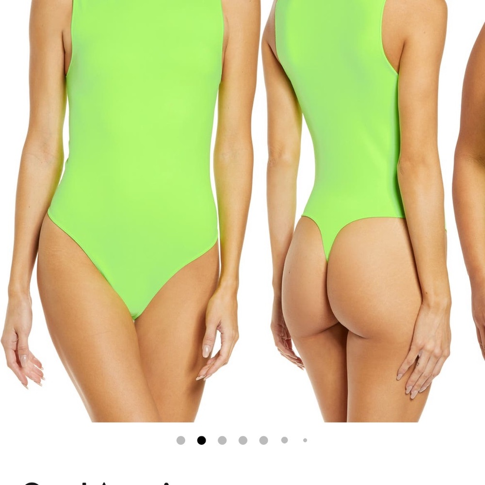 Neon green Good American Bodysuit